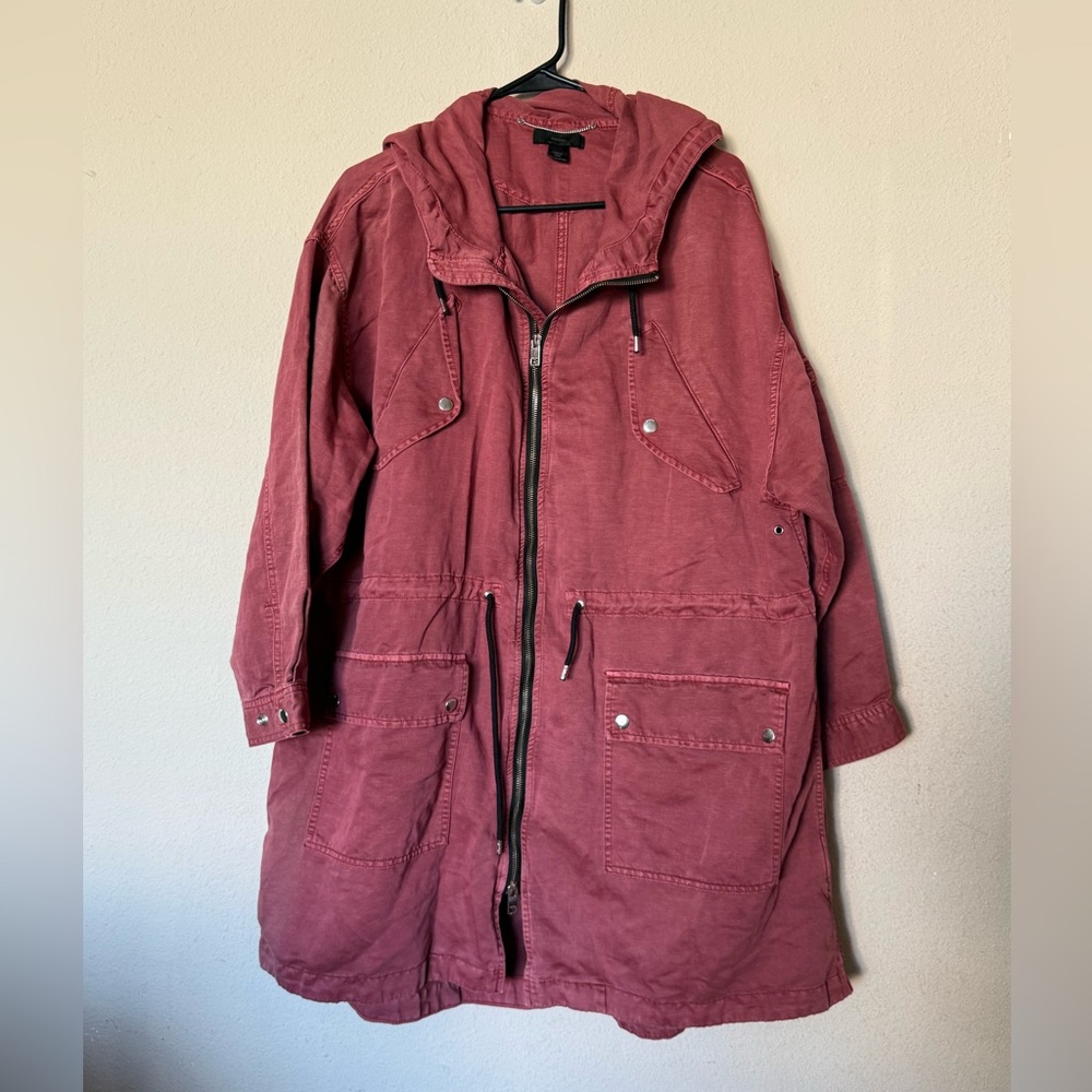 Diesel Mens  Utility Jacket in Dusty Red Size Small